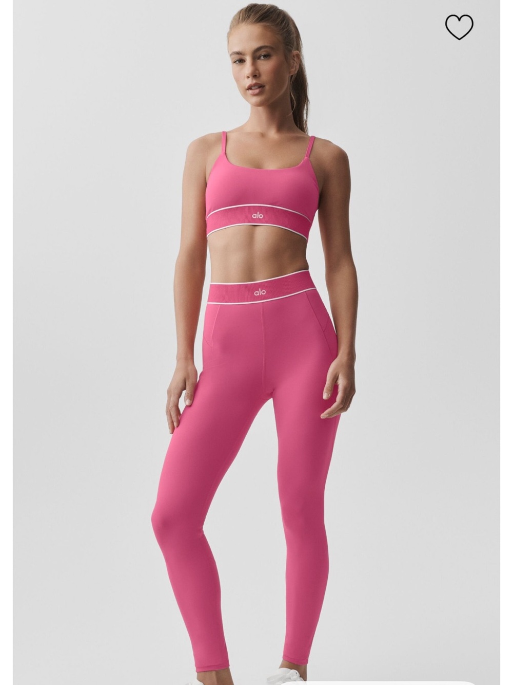 ALO Yoga Pink High-Waist Leggings